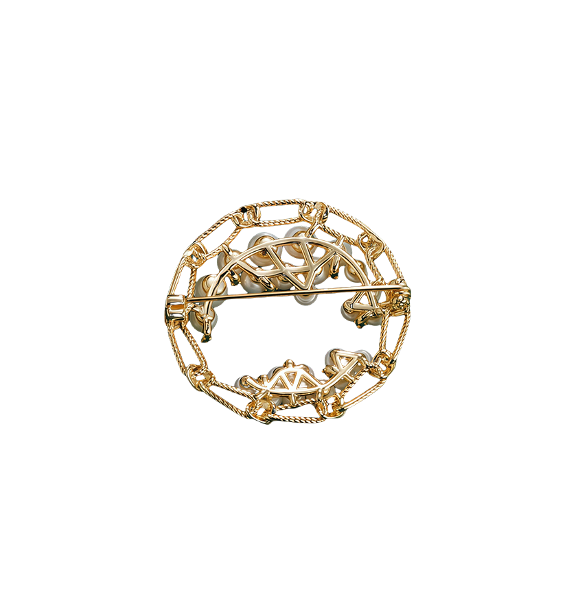 Royal Pearl Cameo Brooch