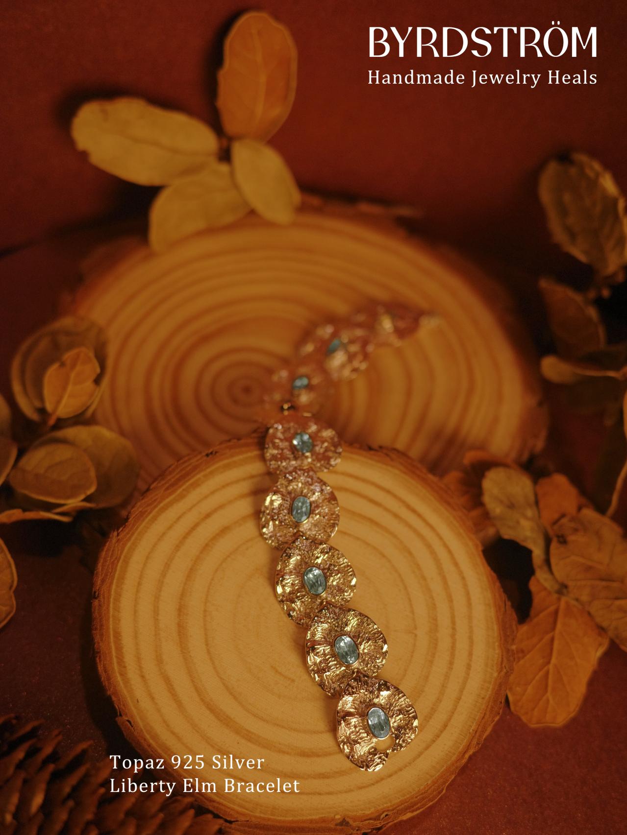 Topaz Silver Liberty Elm Bracelet