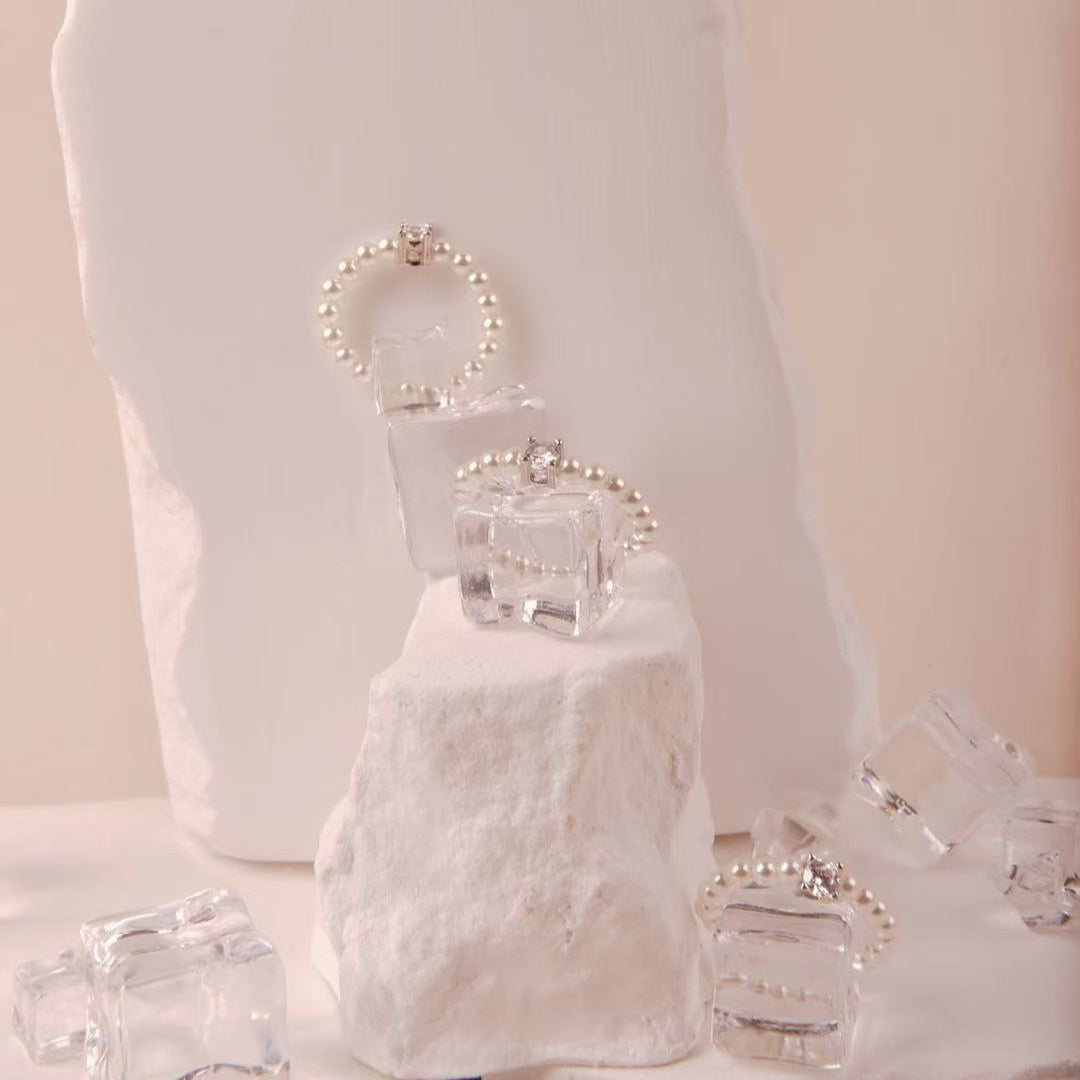 Vintage Pearl and Zircon Ring