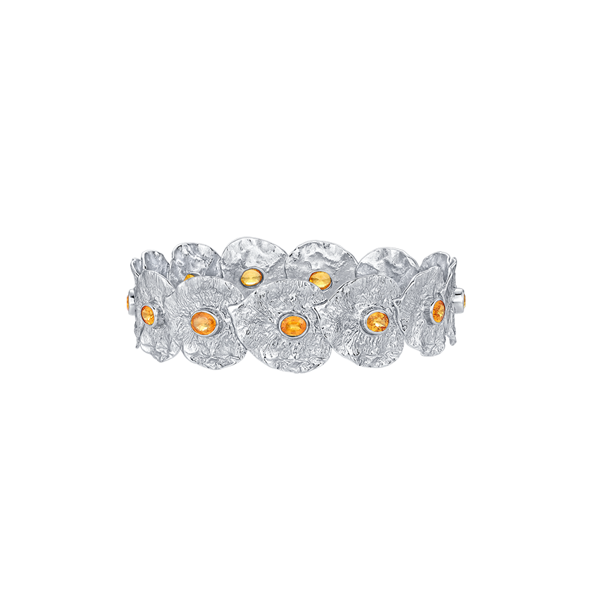 Yellow Sapphire Silver Liberty Elm Bracelet - BYRDSTRÖM JEWELRY