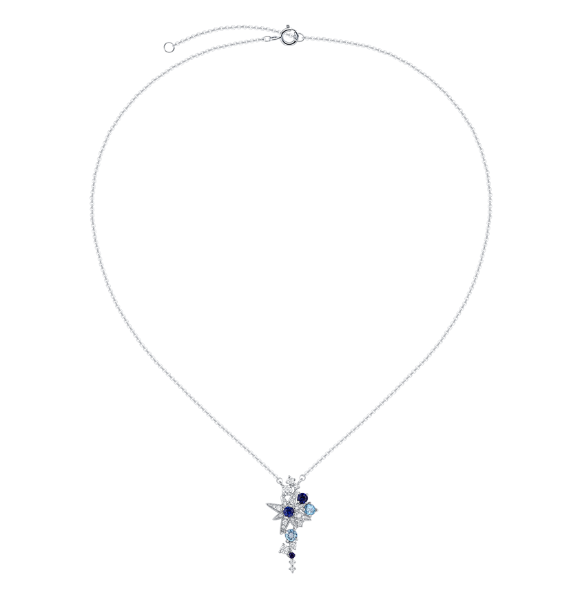 Polaris North Star Sapphire & Diamond 18K Gold Pendant - BYRDSTRÖM JEWELRY