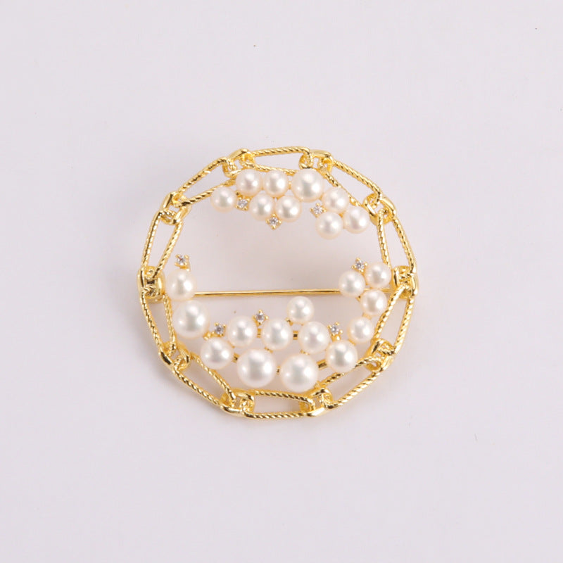 Royal Pearl Cameo Brooch
