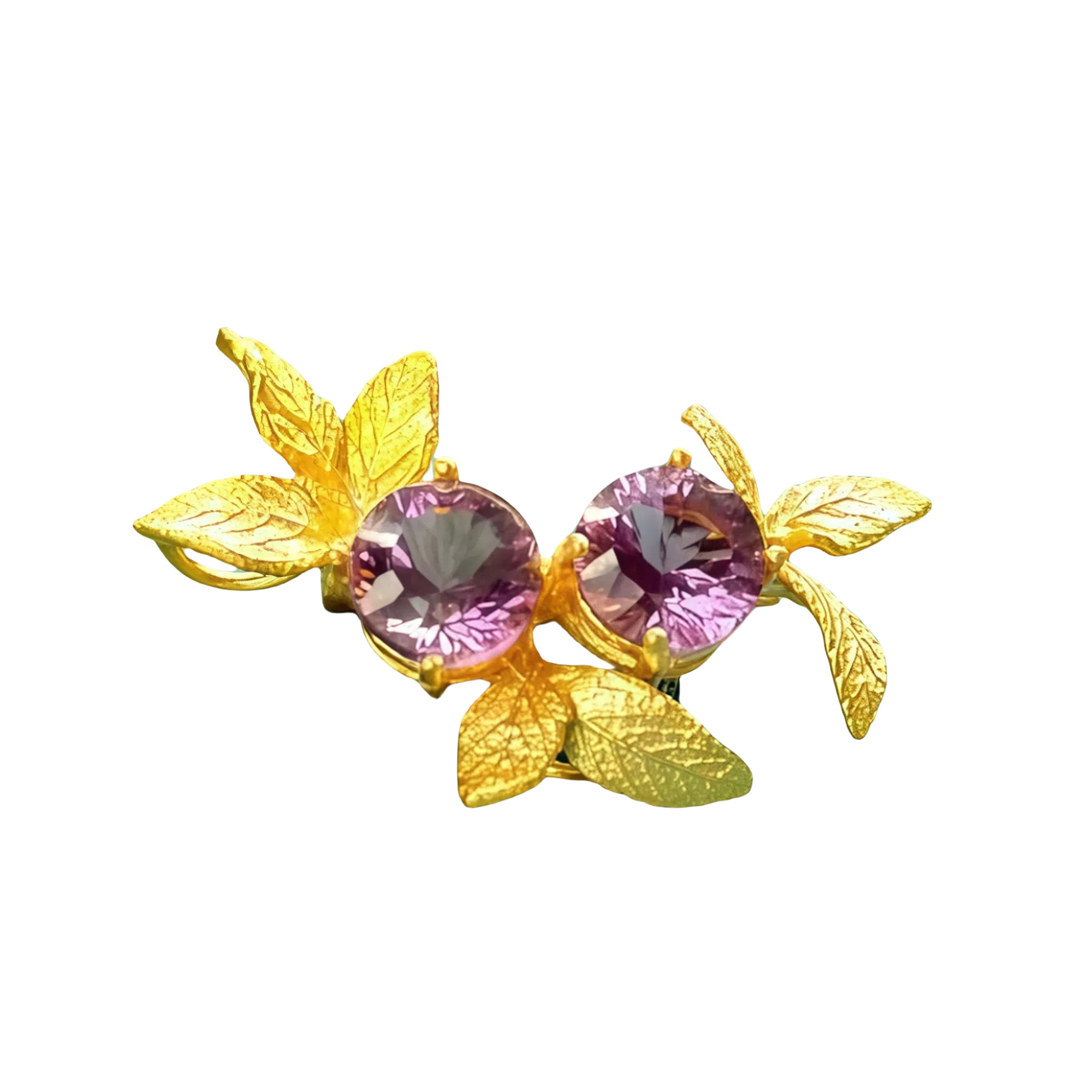 Purple Phlox Brooch