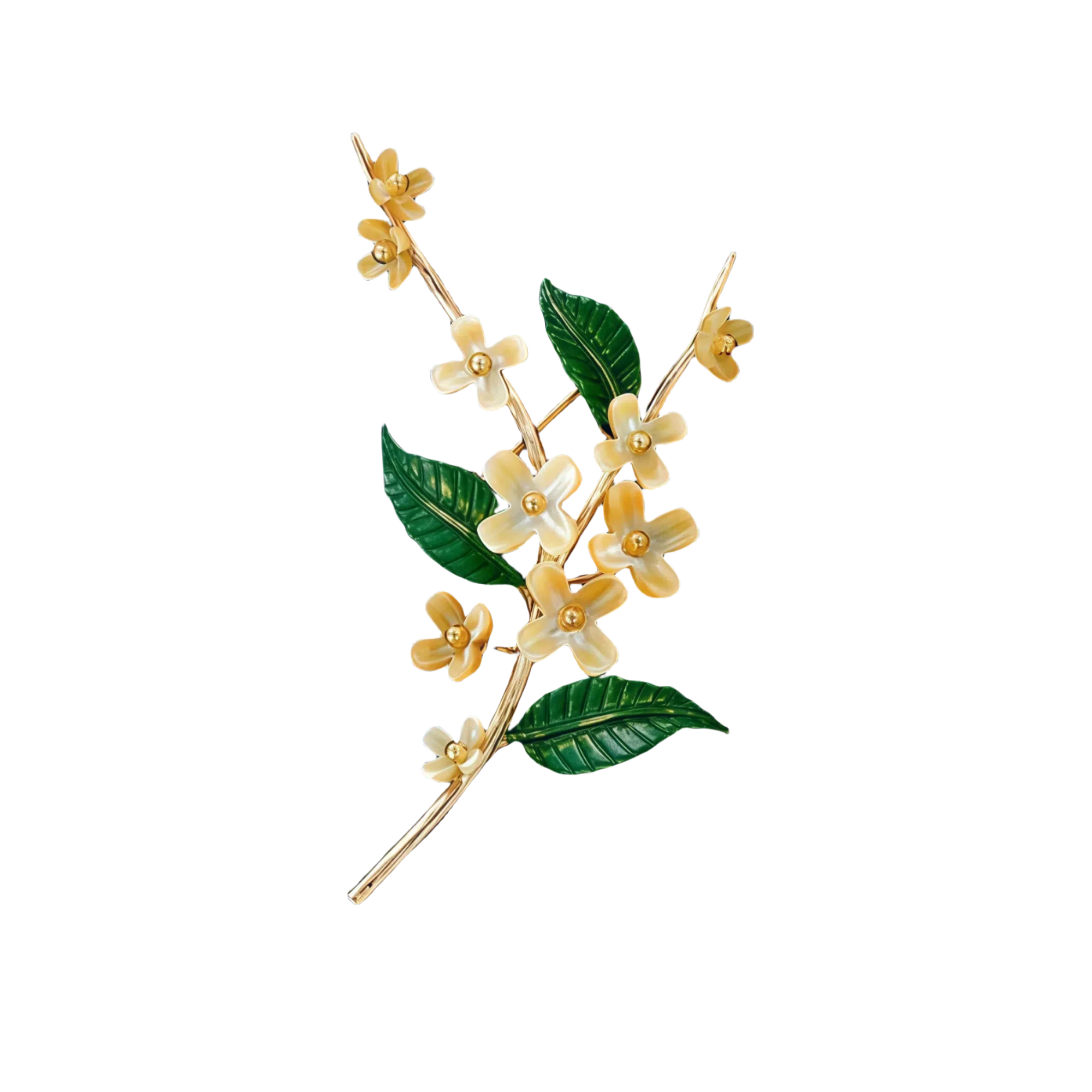 Osmanthus Branch Brooch