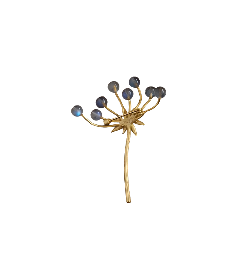 Glimmering Dandelion Brooch