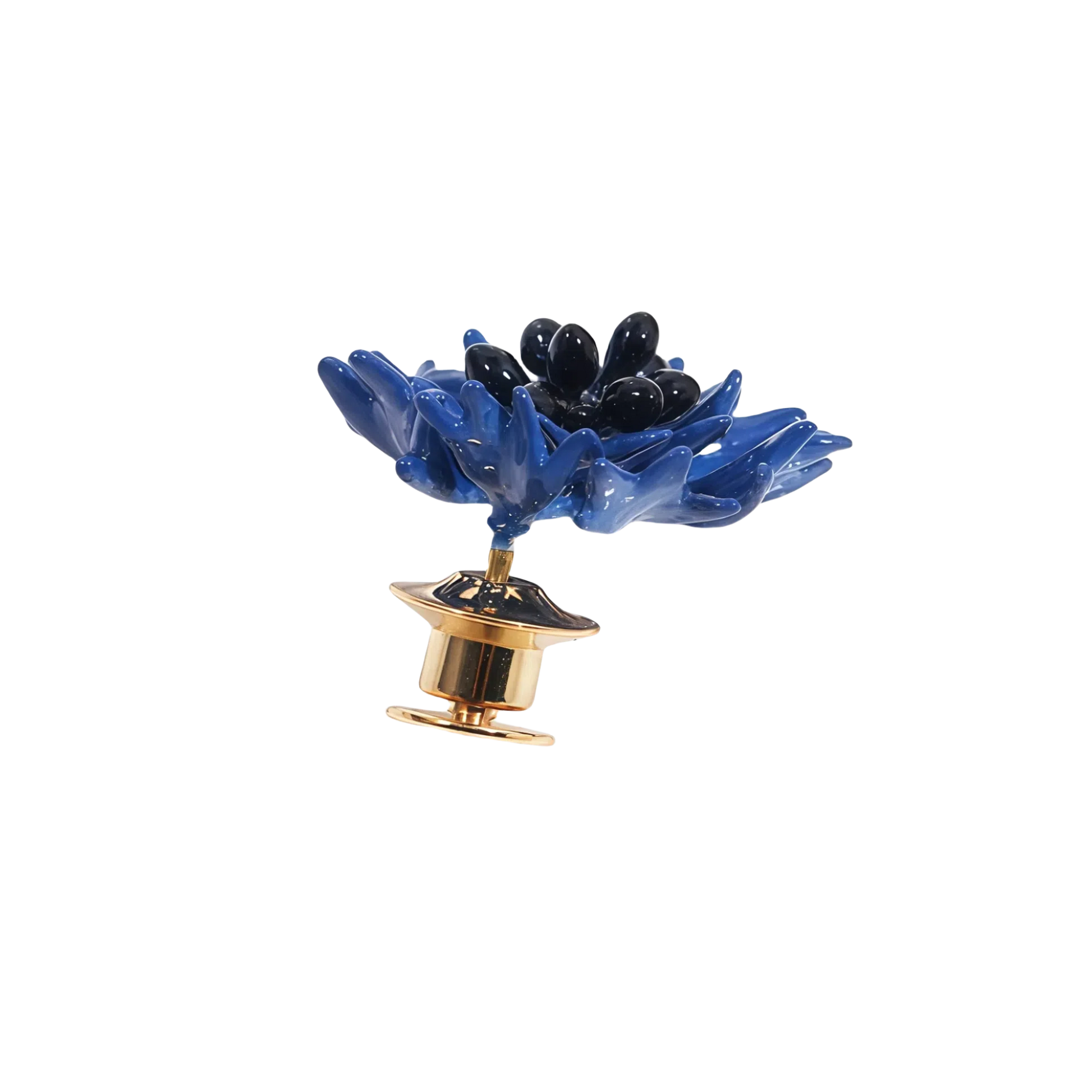 Enamel Blue Cornflower Brooch
