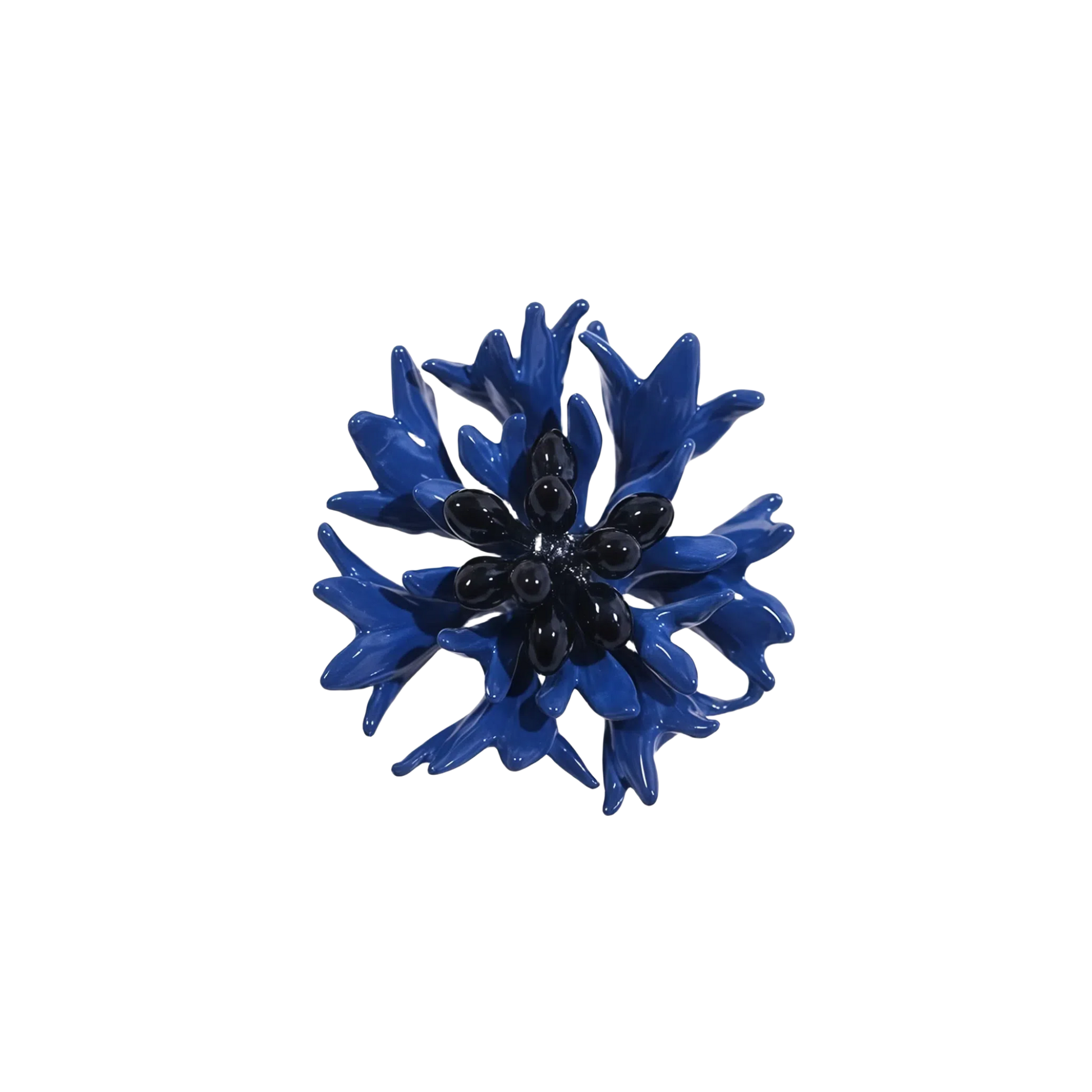 Enamel Blue Cornflower Brooch