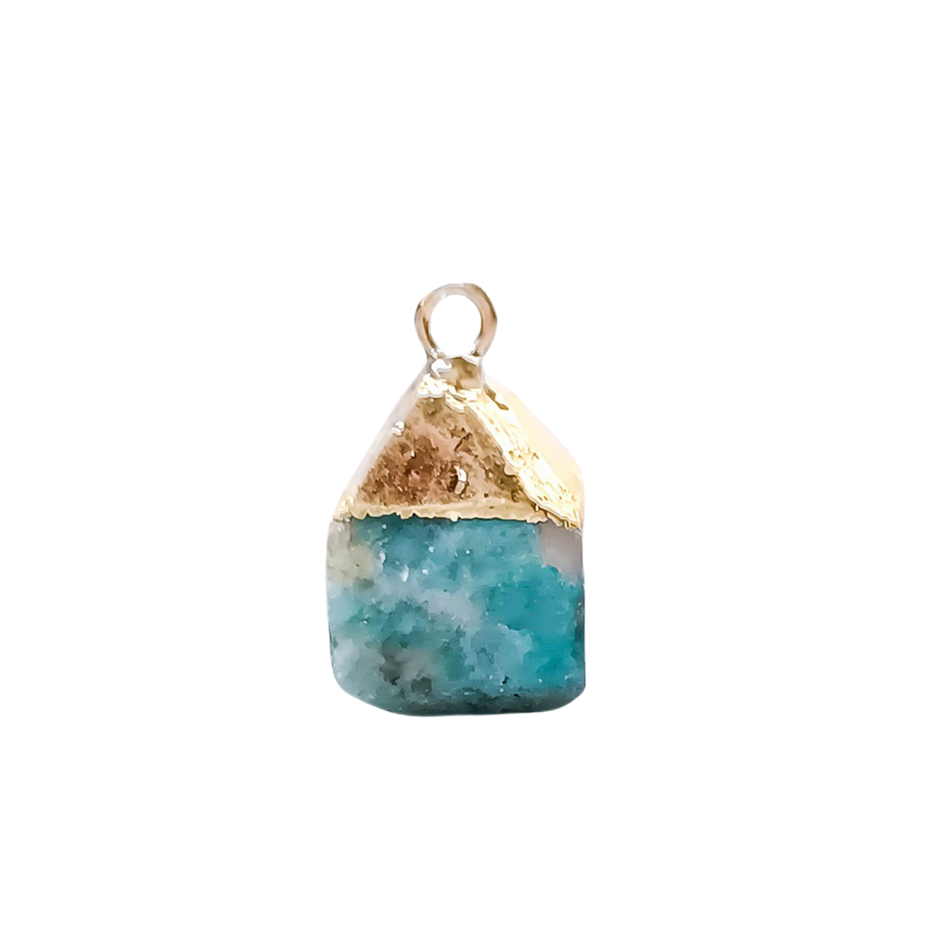 12 Zodiac Natural Gemstone Square Pendant(3 type)