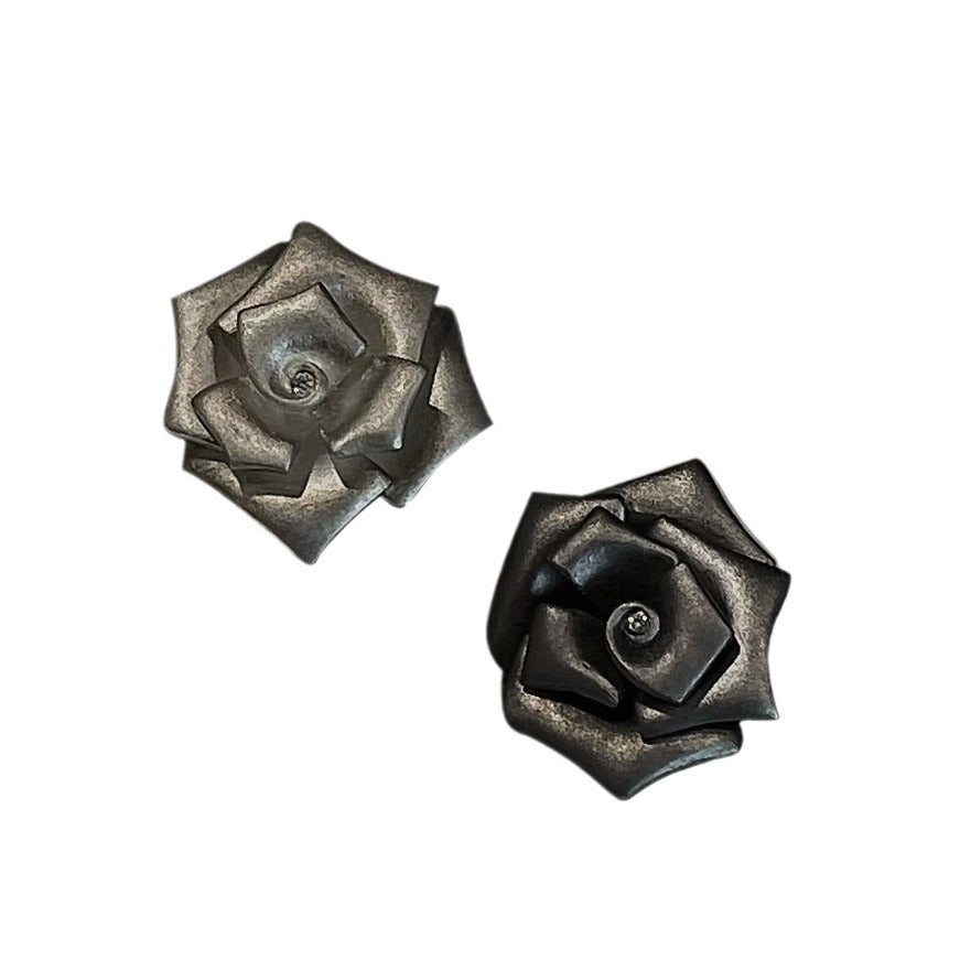 Vintage Rose Stud Earrings