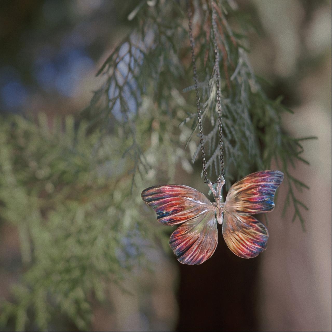 Butterfly Dream Silver Pendant - BYRDSTRÖM JEWELRY