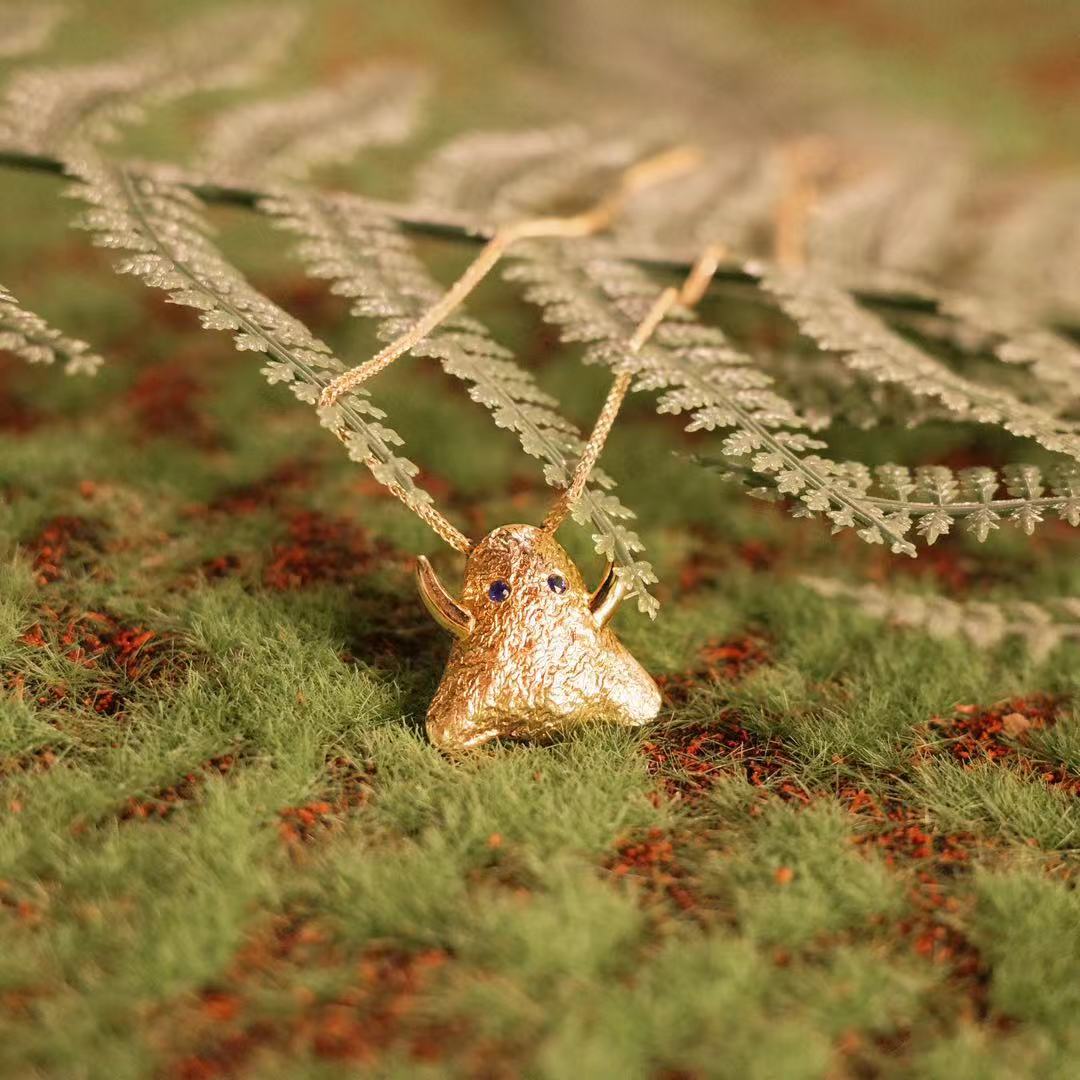 Silver & Sapphire Ghost Pendant - BYRDSTRÖM JEWELRY