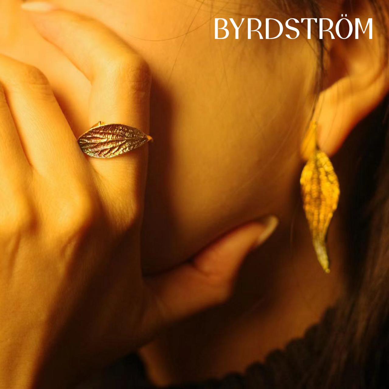Silver Viburnum Enchantment Leaves Ring - BYRDSTRÖM JEWELRY