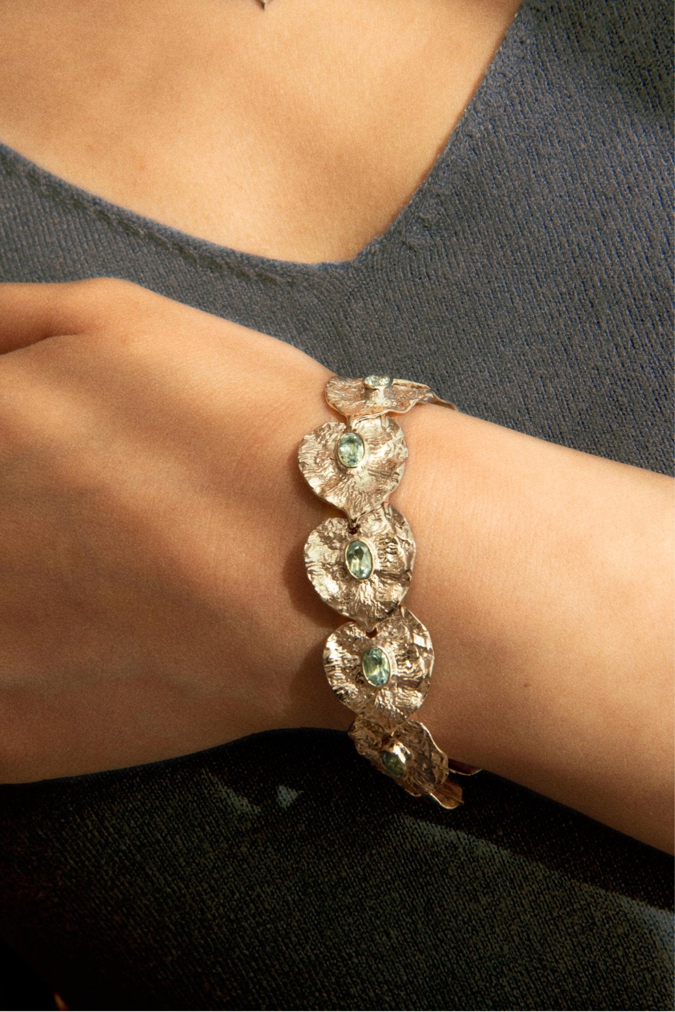 Topaz Silver Liberty Elm Bracelet - BYRDSTRÖM JEWELRY