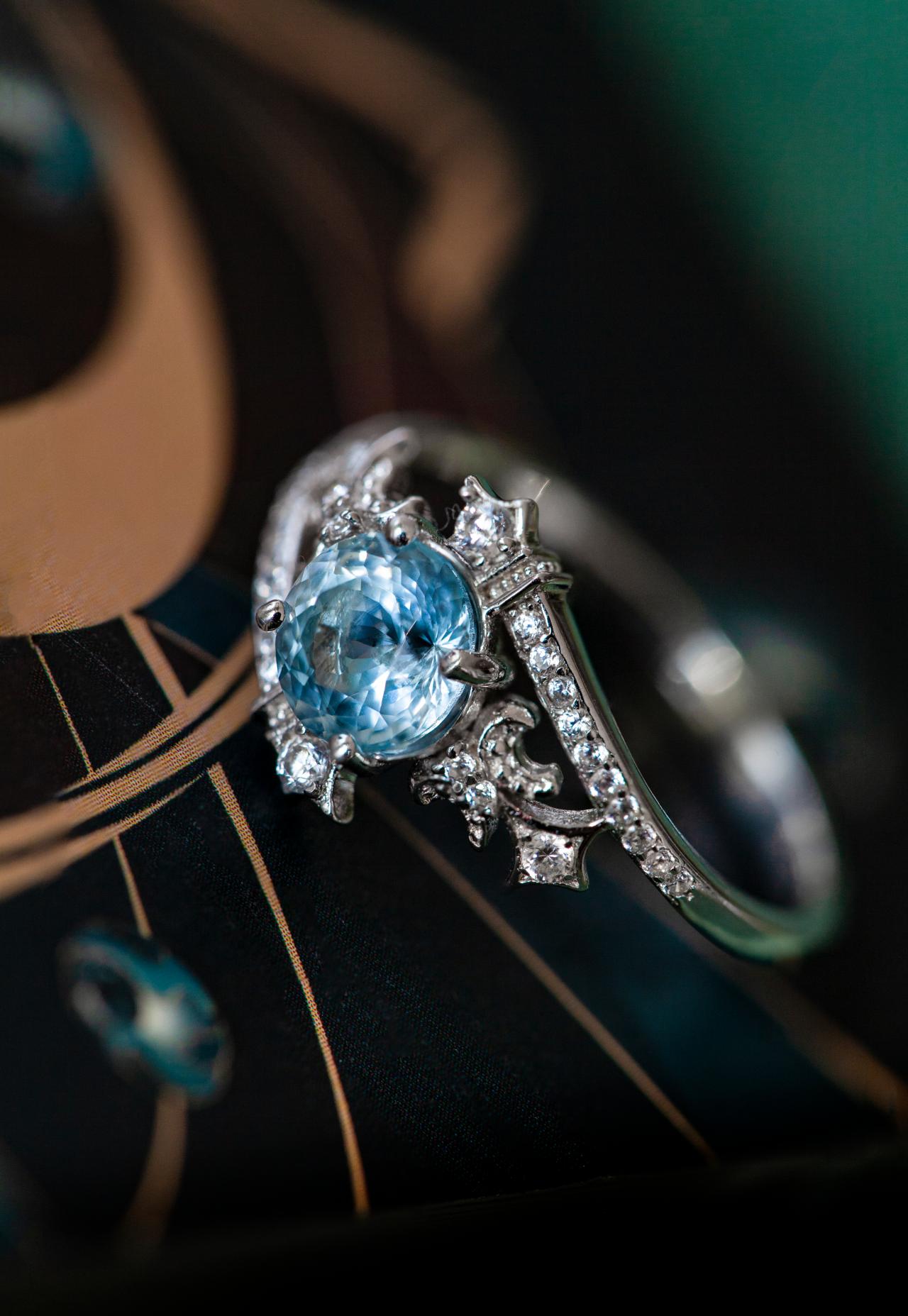 Topaz Zircon Silver Ring - BYRDSTRÖM JEWELRY