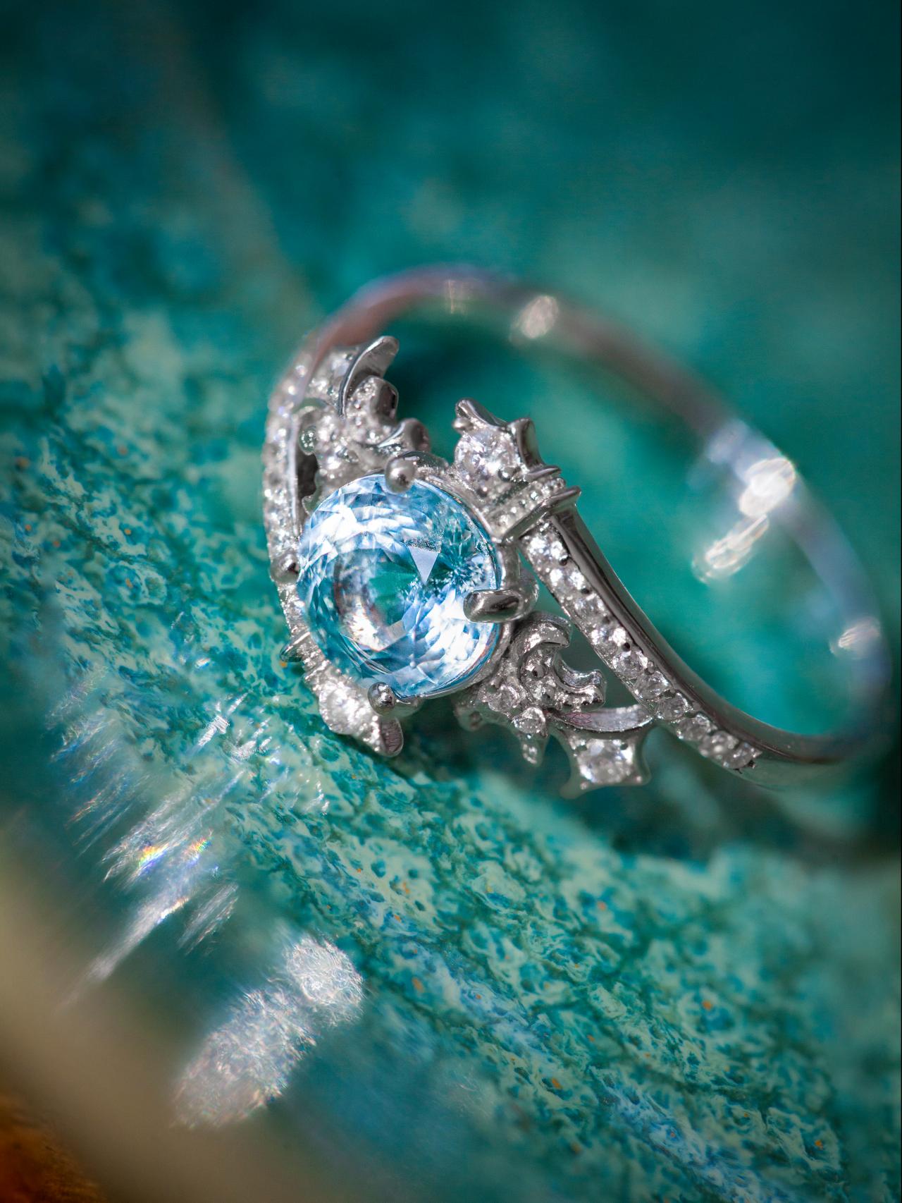 Topaz Zircon Silver Ring - BYRDSTRÖM JEWELRY