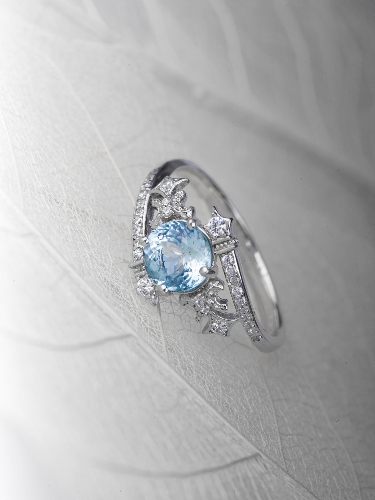 Topaz Zircon Silver Ring - BYRDSTRÖM JEWELRY