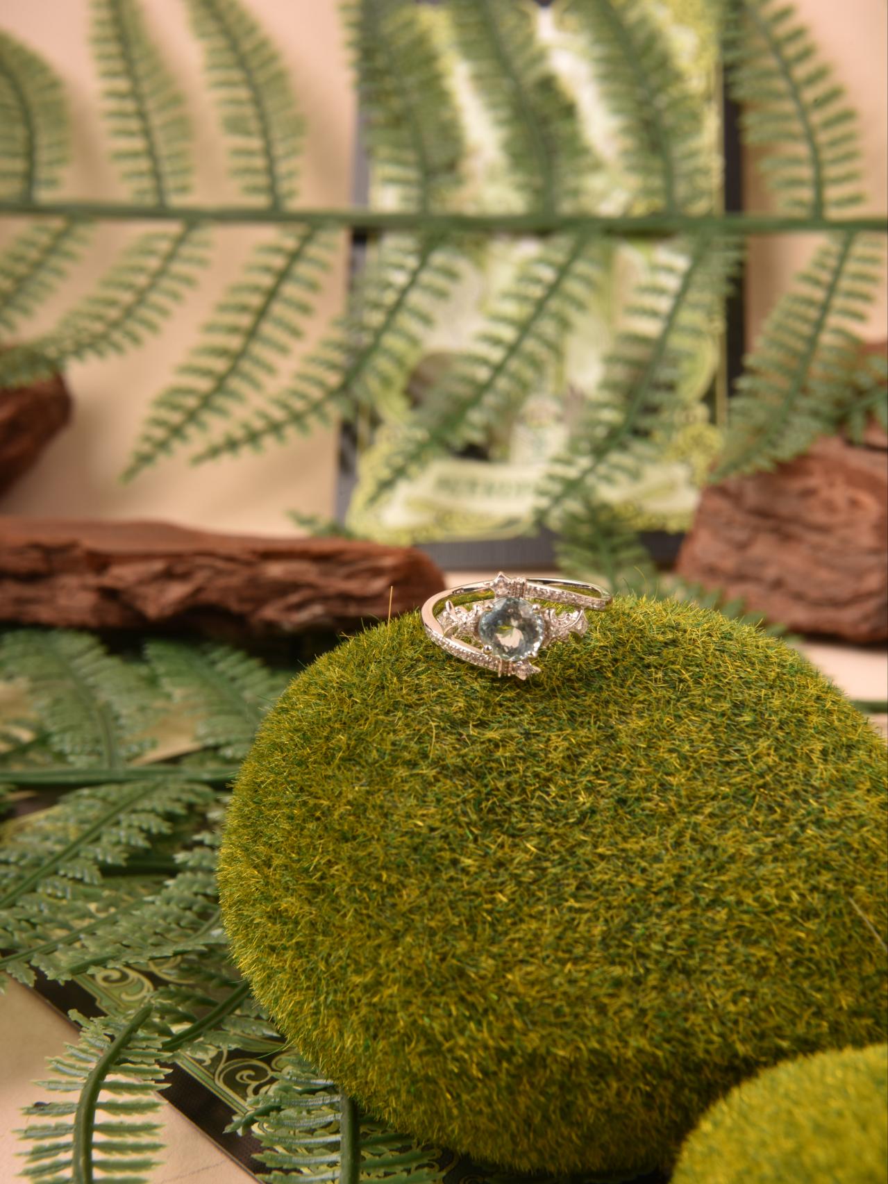 Topaz Zircon Silver Ring - BYRDSTRÖM JEWELRY