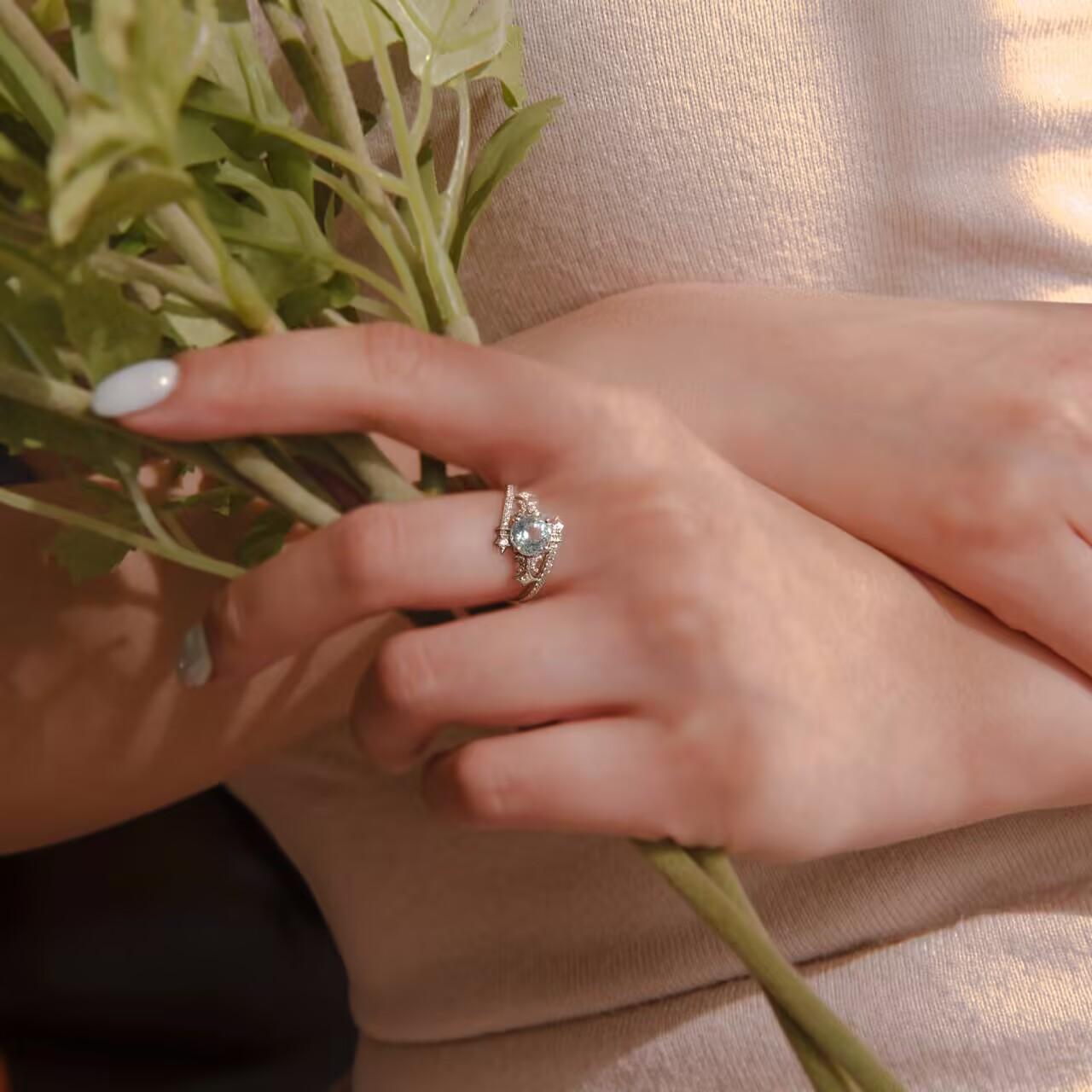 Topaz Zircon Silver Ring - BYRDSTRÖM JEWELRY