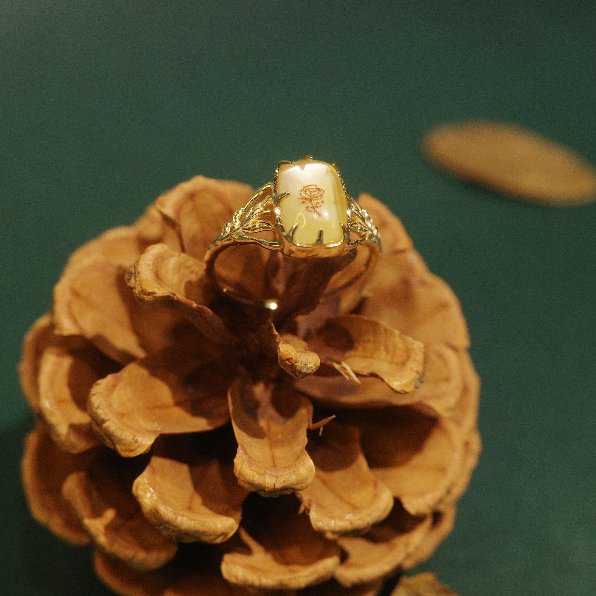 Transparent Rose Citrine Ring