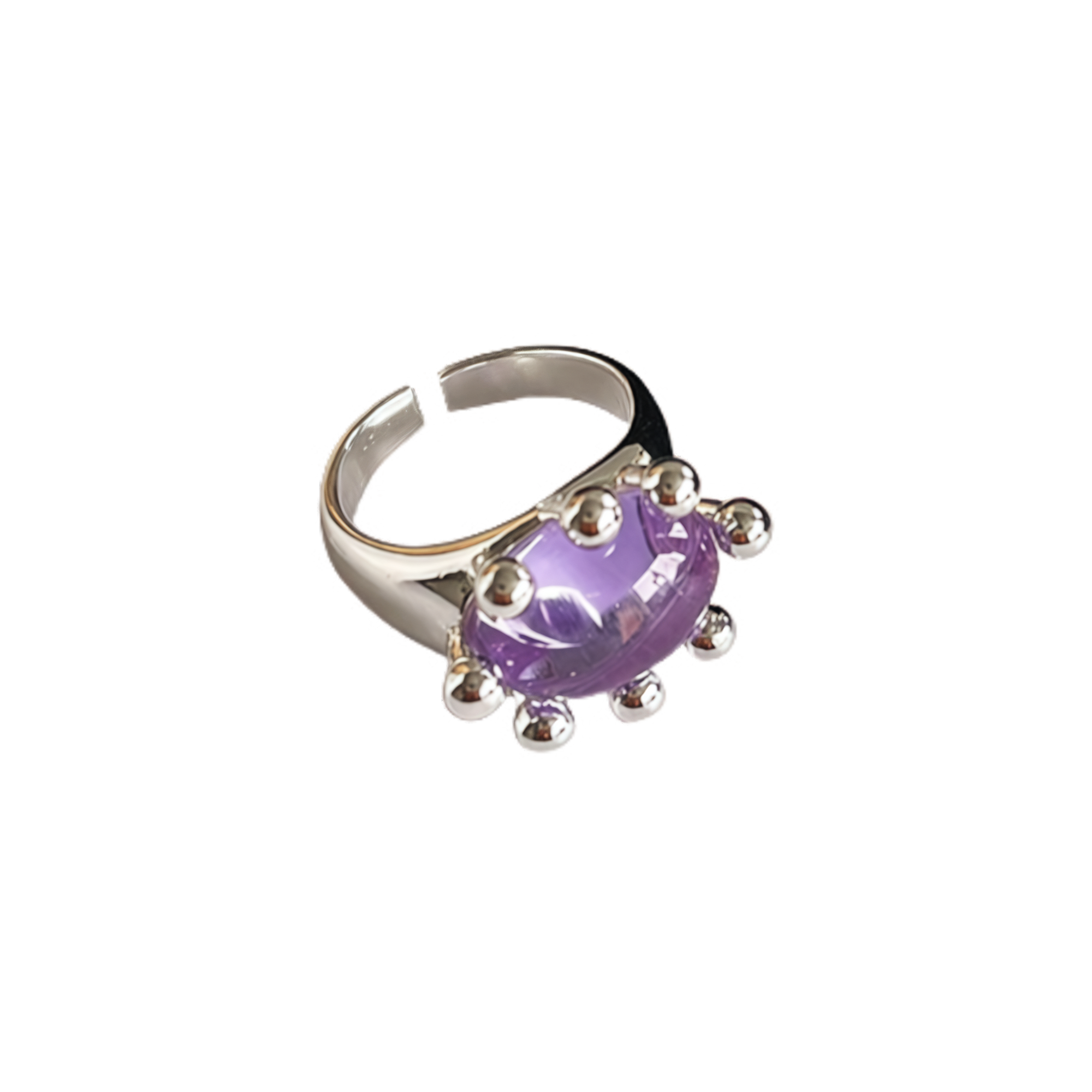 Vintage Multicolor Glass Ring