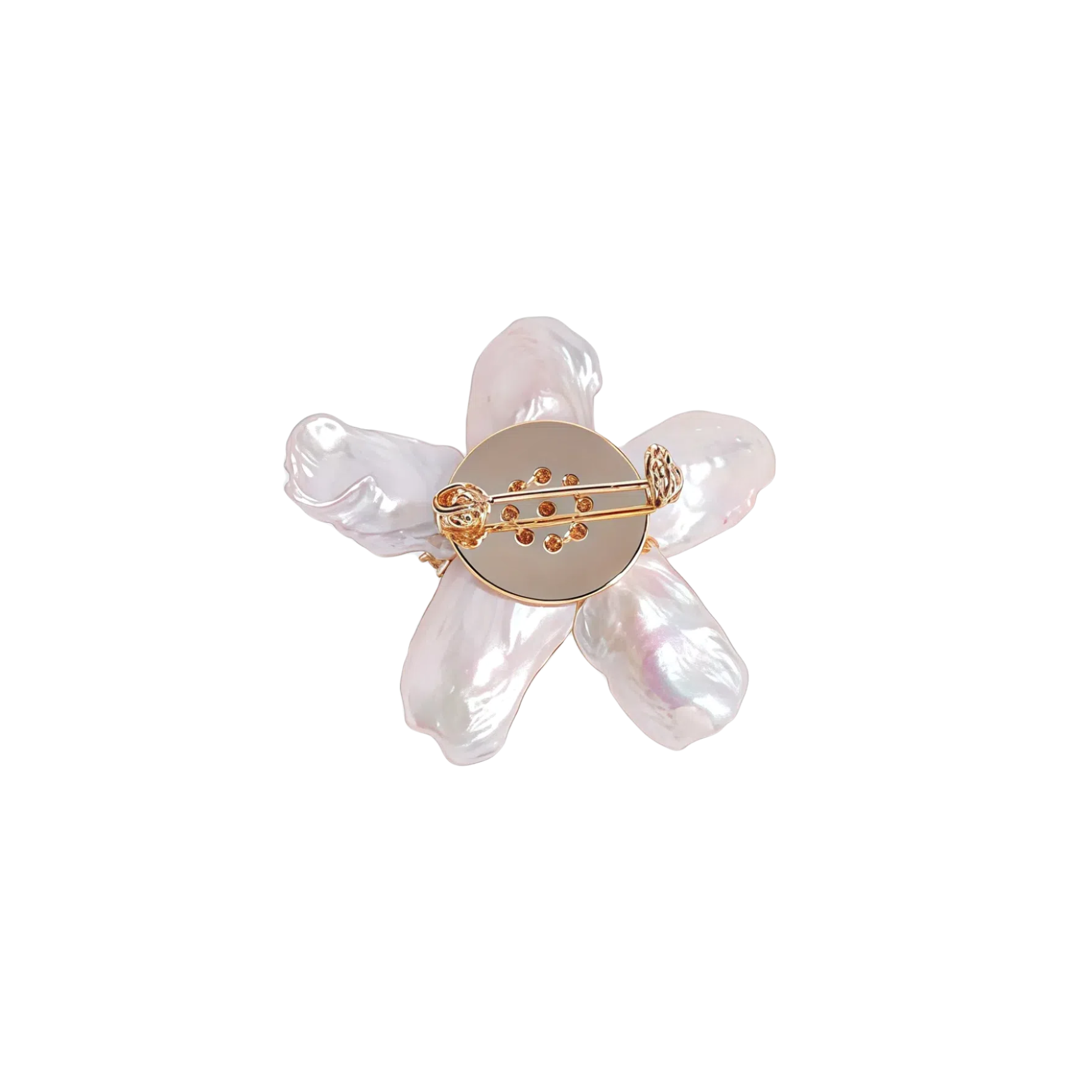 Baroque Cherry Blossom Pearl Brooch