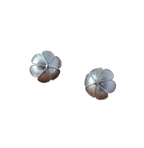 Vintage Handcrafted Brushed Flower Earrings
