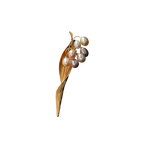Vintage Pearl Peanut Brooch