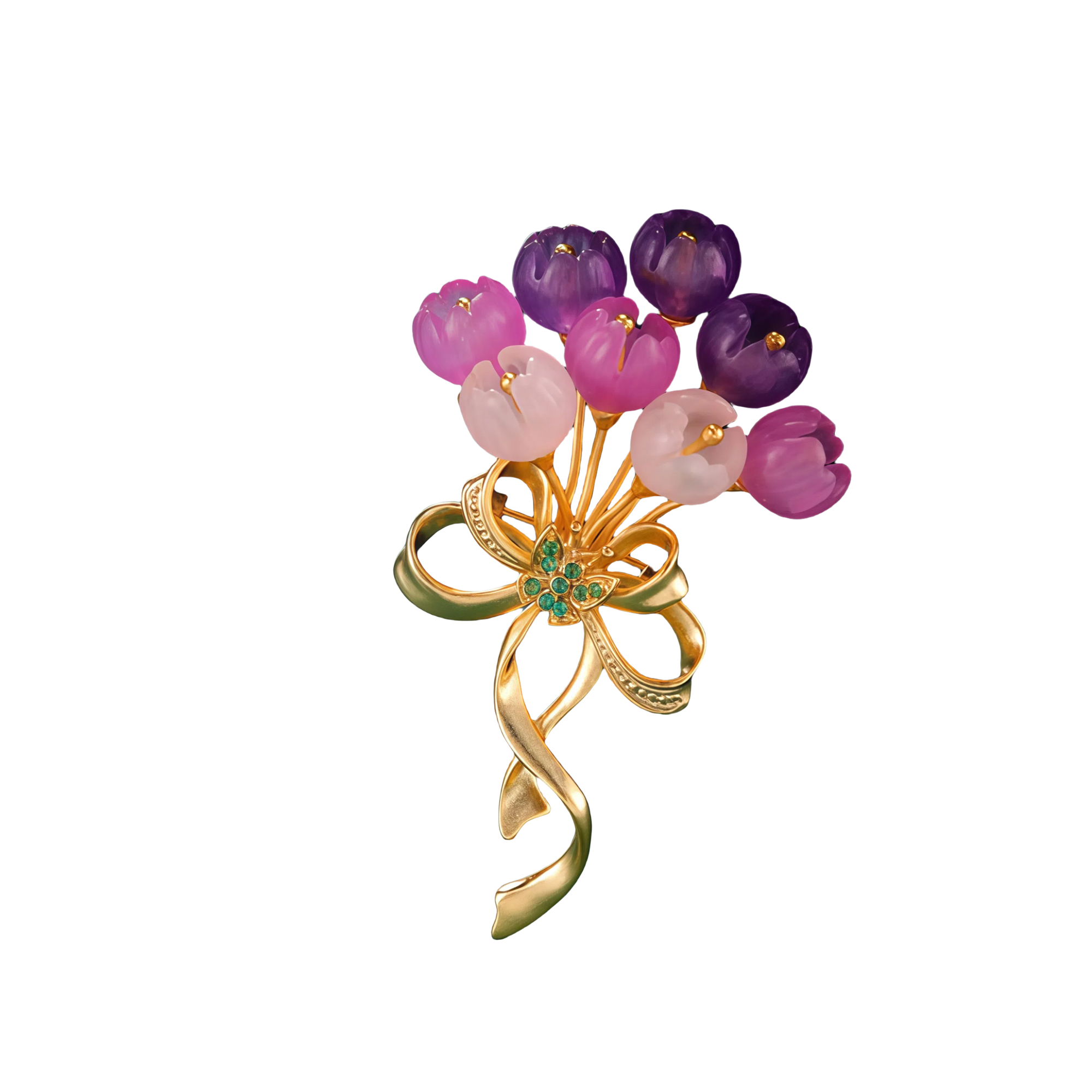 Luminous Bouquet Brooch 