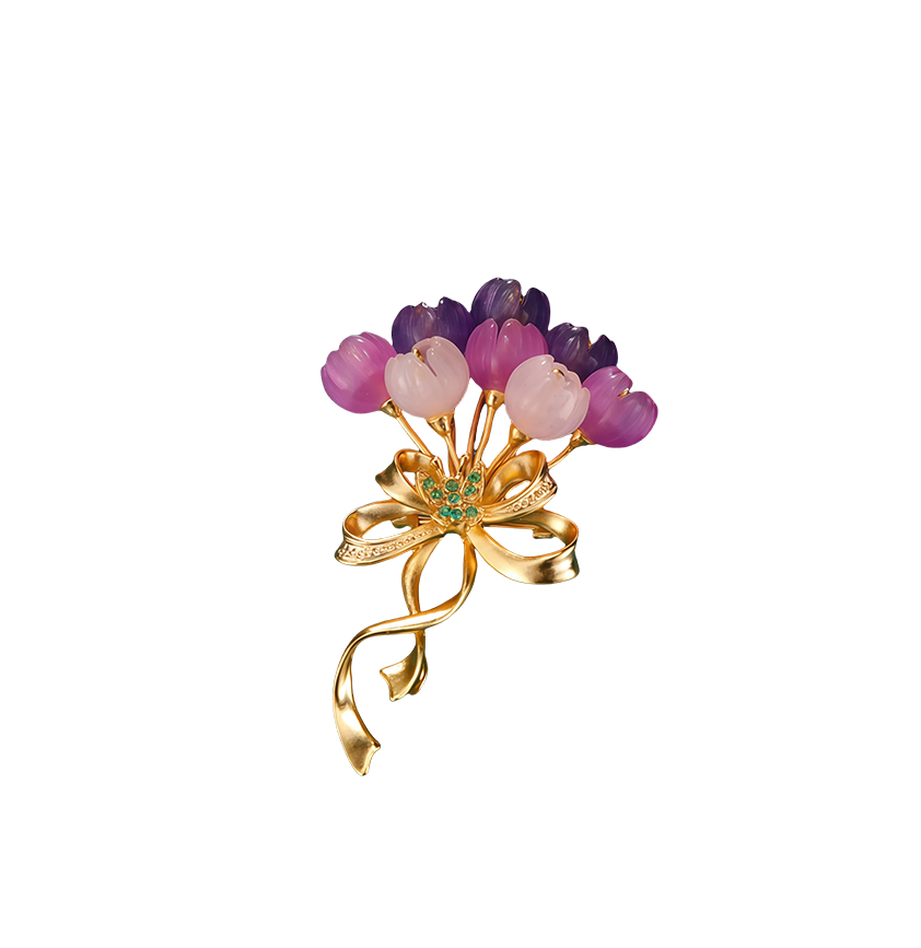 Luminous Bouquet Brooch