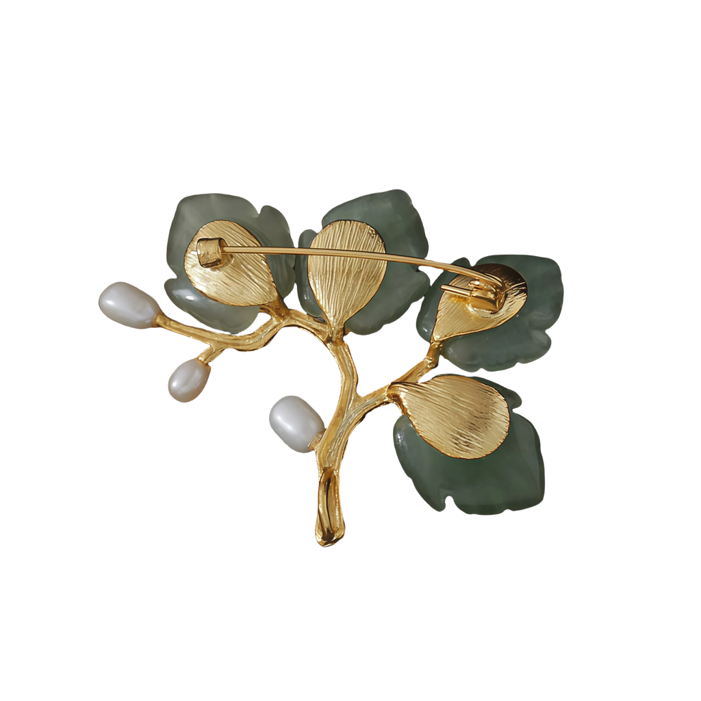 Aventurine Branch Brooch 