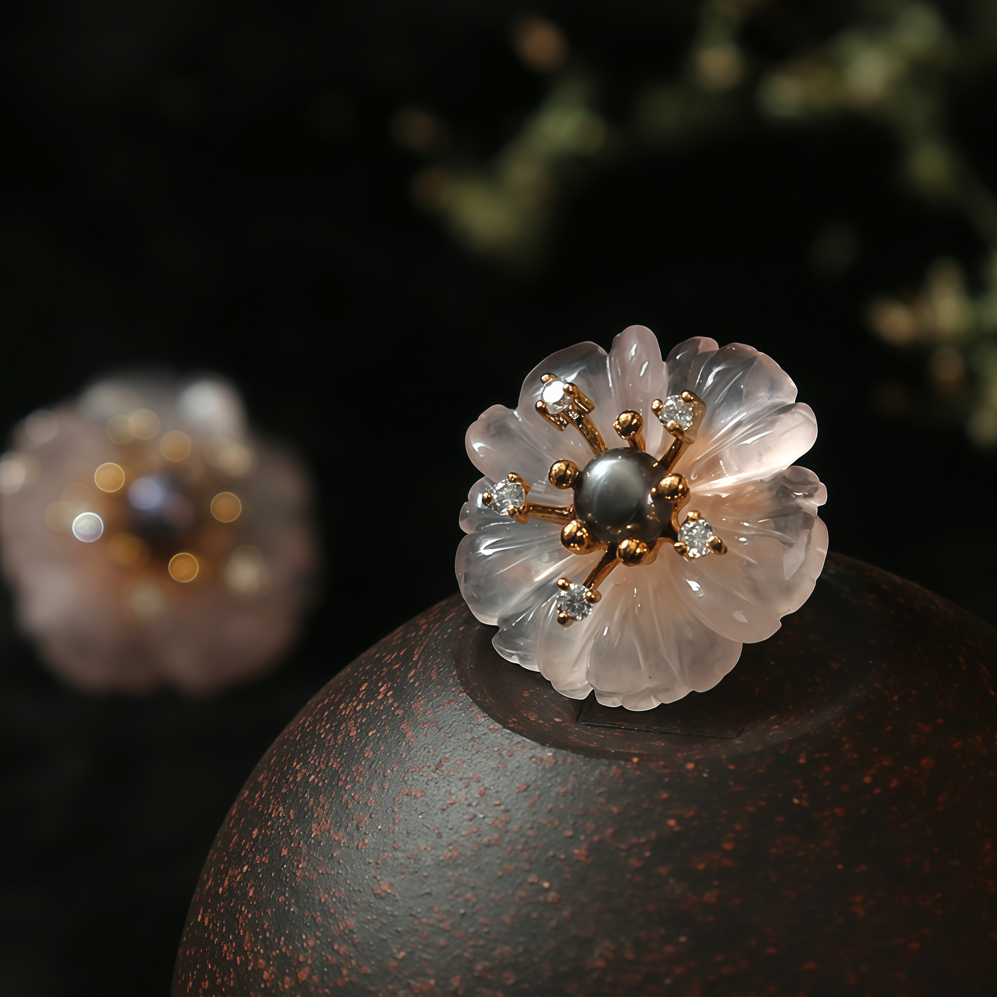 Pink Blossom Stud Earrings 