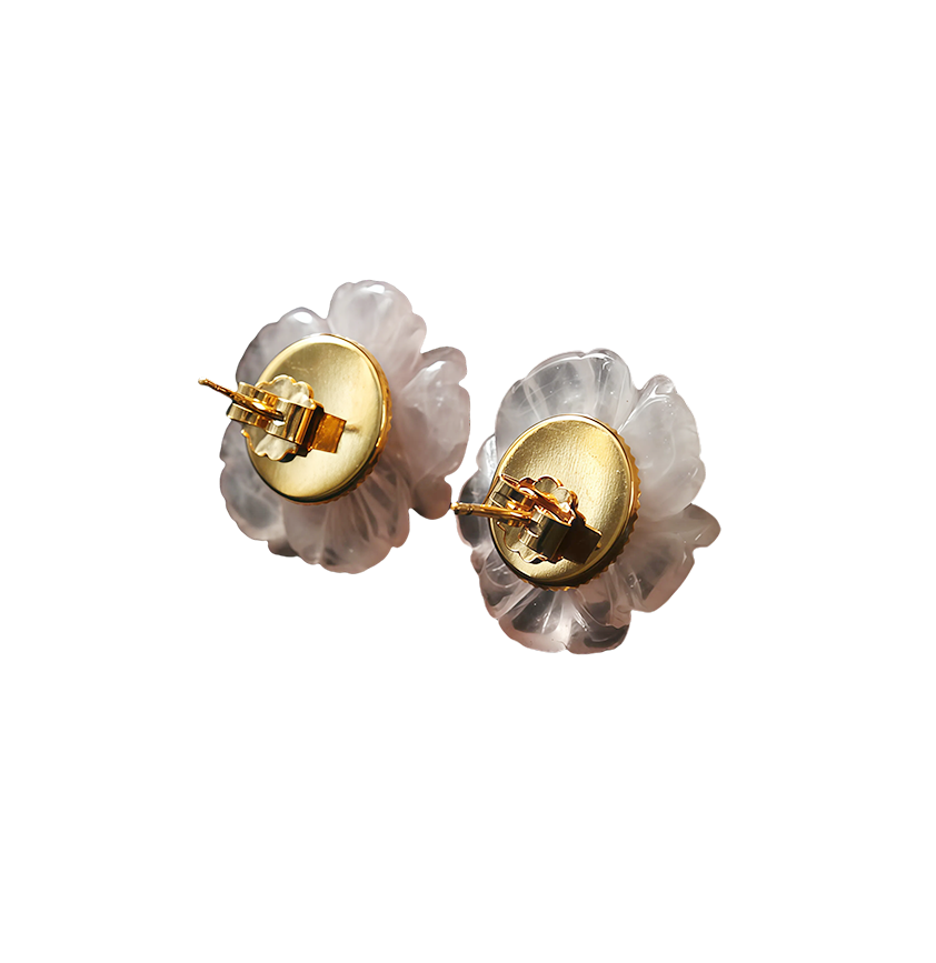 Pink Blossom Stud Earrings