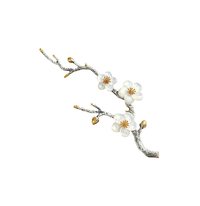Plum Blossom Branch Brooch