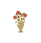 Sea Bamboo Coral Vase Brooch