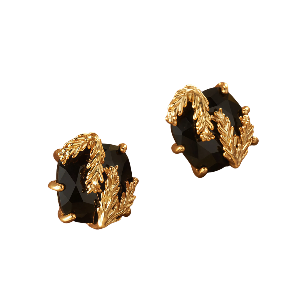 Gold-Plated Wheat Earrings