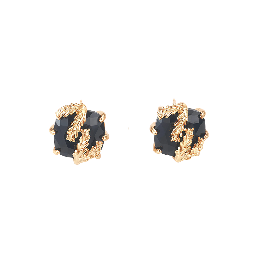 Gold-Plated Wheat Earrings