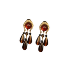 Caramel Vintage Royal Stud Earrings