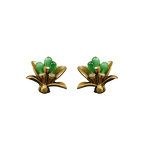 Retro Green Lily of the Valley Earrings