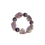 Natural Amethyst Raw Crystal Bracelet