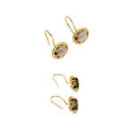 Sterling Silver Natural Smoky Quartz Stackable Earrings