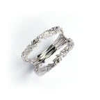 Vintage Silver Gold-Plated Labradorite Amethyst Topaz Ring