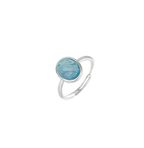 Minimalist Aquamarine Sterling Silver Ring