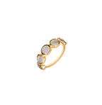 French Vintage Labradorite Flash Ring
