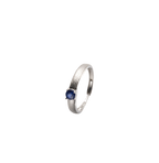 Brushed Matte Natural Colored Gemstone Ring