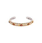 Silver Vintage Garnet Bracelet