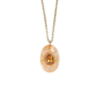 Multicolor Natural Stone and Zircon Pendant