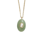 Multicolor Natural Stone and Zircon Pendant