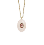 Multicolor Natural Stone and Zircon Pendant