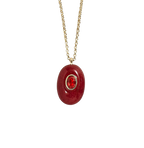 Multicolor Natural Stone and Zircon Pendant