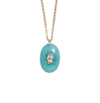 Multicolor Natural Stone and Zircon Pendant